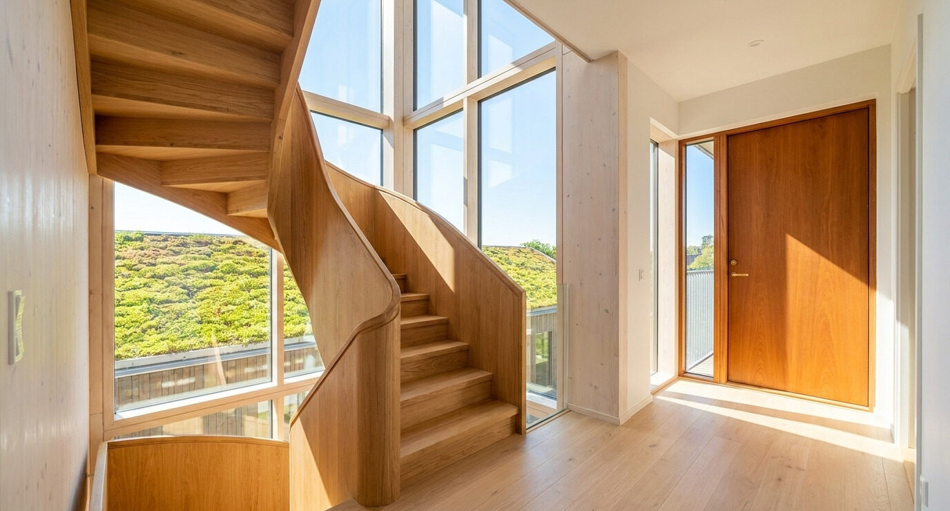 Daylit single-stair core